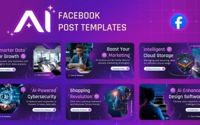 Šablony příspěvků na Facebooku umělé inteligence