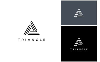 Triangel Geometri Line Logotyp