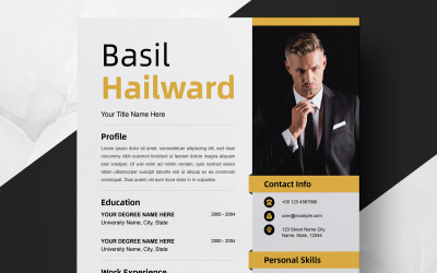 Benzersiz Yaratıcı Özgeçmiş Şablonu Tasarımı
