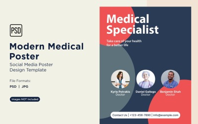Medizinische Poster-Design-Vorlage 01