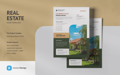 Modèles de conception de prospectus immobiliers Vol 0131