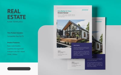 Real Estate Flyer PSD Design Templates Vol 121
