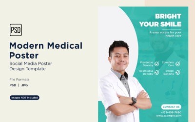 Tıbbi Poster Tasarım Şablonu 34