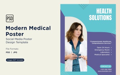 Tıbbi Poster Tasarım Şablonu 40