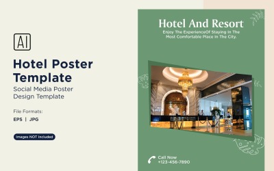 Designvorlage für Hotelmarketing-Plakate 40