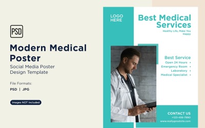 Modello di progettazione di poster medici 52