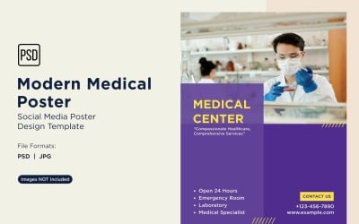 Modello di progettazione di poster medici 54