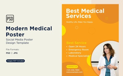 Modello di progettazione di poster medici 67