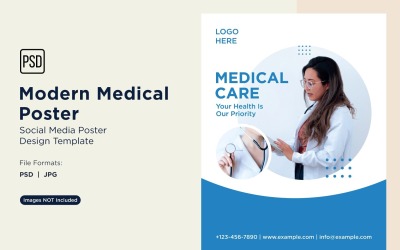 Modello di progettazione di poster medici 71