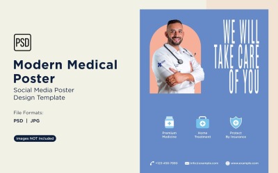 Modello di progettazione di poster medici 77