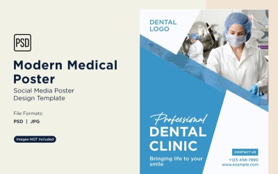 Modello di progettazione di poster medici 81