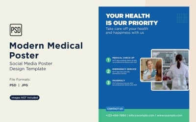 Modello di progettazione di poster medici 84