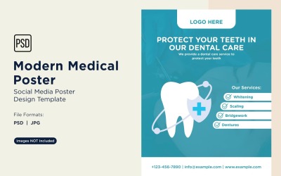 Modello di progettazione di poster medici 86