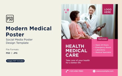 Modello di progettazione di poster medici 95