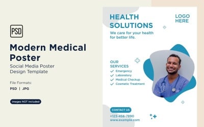Modello di progettazione di poster medici 96