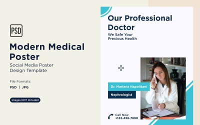 Modello di progettazione di poster medico 39