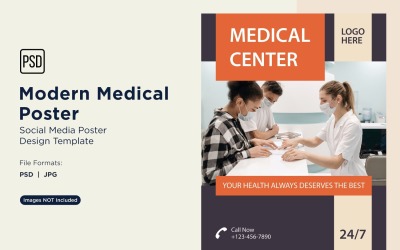 Modello di progettazione di poster medico 48
