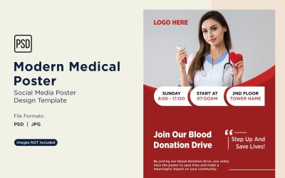 Modello di progettazione di poster medico 61