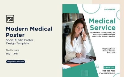 Modello di progettazione di poster medico 64