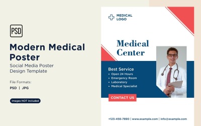Modello di progettazione di poster medico 65