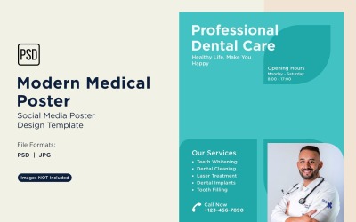 Modello di progettazione di poster medico 69