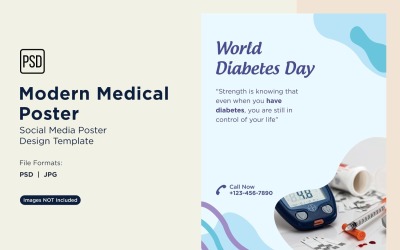 Modello di progettazione di poster medico 76
