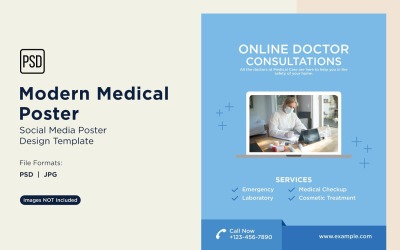 Modello di progettazione di poster medico 90
