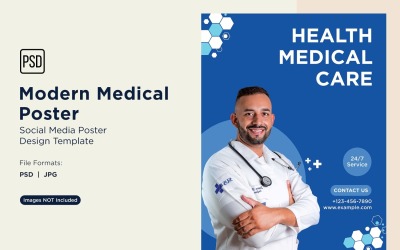 Modello di progettazione di poster medico 91
