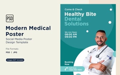 Modello di progettazione di poster medico 92