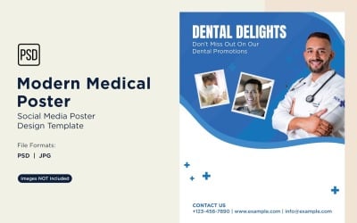 Tıbbi Poster Tasarım Şablonu 82