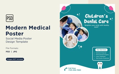 Tıbbi Poster Tasarım Şablonu 83