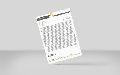 Colori creativi per carta intestata 2 Modello di identità per carta intestata aziendale Design in stile minimalista