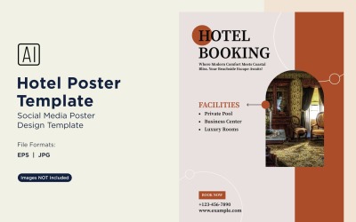 Modello di progettazione di poster di marketing alberghiero 51