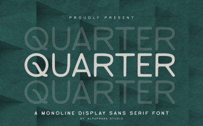 Viertel - Monoline Sans Serif