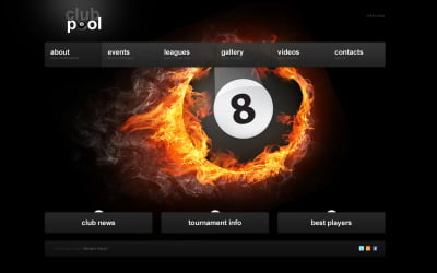 Billiards Website Template