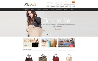 Fashionable Handbags ZenCart Template