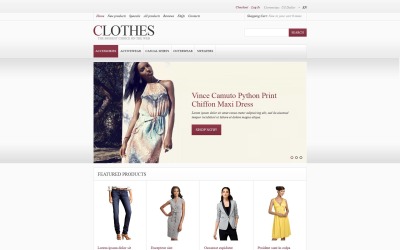 Moda Kıyafetleri ZenCart Şablonu