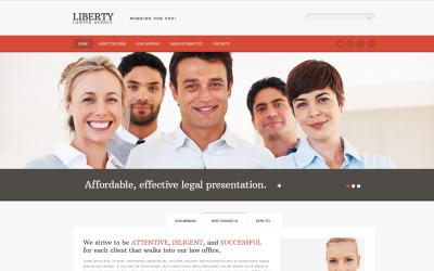 Modèle Web adaptatif pour cabinet d'avocat #45261