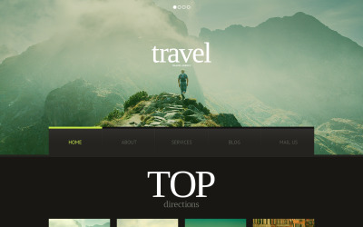 Responsive Website Vorlage für Reisebüro #45283