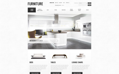 Template VirtueMart #45277 "Furniture of the Future"