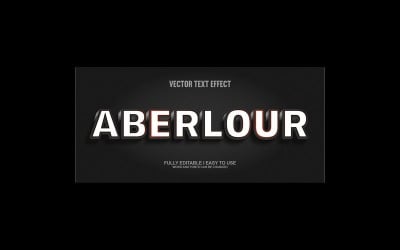 Aberlour Fully Editable Vector 3D Text Effect