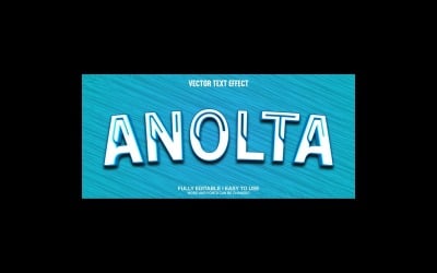 Anolta Fully Editable Vector 3D Text Effect
