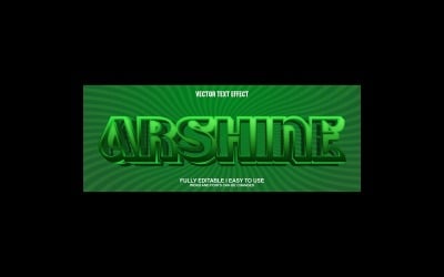 Arshine Fully Editable Vector 3D Text Effect