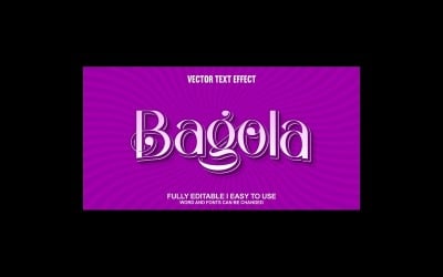 Bagola Fully Editable Vector 3D Text Effect