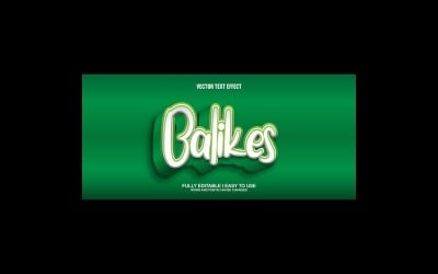 Balikes Fully Editable Vector 3D Text Effect