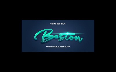 Beston helt redigerbar vektor 3D-texteffekt