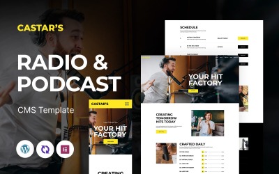 Castar&amp;#39;s - Rádio a Prodcast Víceúčelové responzivní téma WordPress