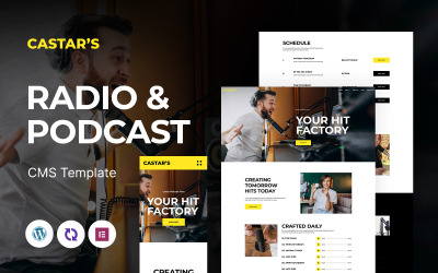 Castar&amp;#39;s - Rádió és produkciós többcélú reszponzív WordPress téma