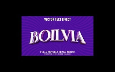 Boilvia helt redigerbar vektor 3D-texteffekt