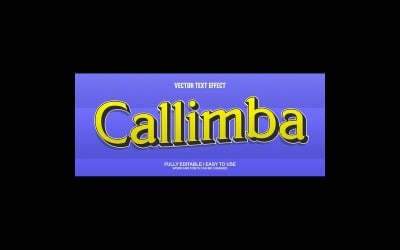 Callimba Fully Editable Vector 3D Text Effect